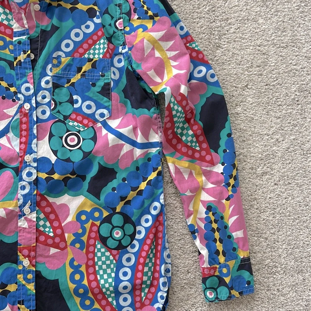 J. Crew Classic Fit Boy Shirt in Ratti Kaleidoscope Floral - Picture 4 of 7